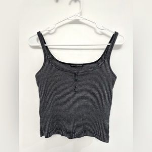 Brandy Melville Striped Dalis Button Tank